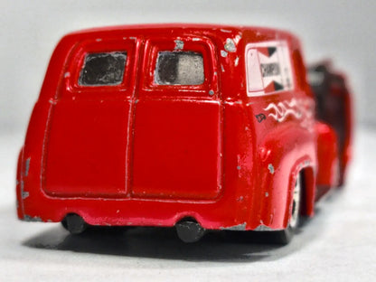 '56 Ford Hot Wheels 1999 First Editions 1:64 CHAMPION Luzak Czerwony – zdjęcie 6
