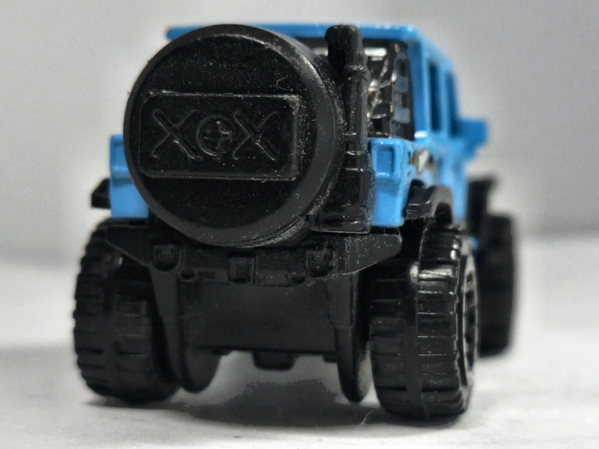 Jeep Wrangler Hot Wheels 2017 Mud Studs 1:64 222 Luzak Niebieski – zdjęcie 6