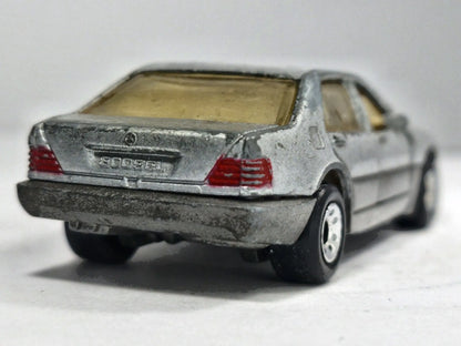 Mercedes-Benz 600 Sel Matchbox 1992 Mainline 1:72 Luzak Srebrny – zdjęcie 6