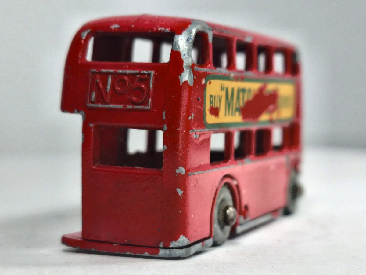 LONDON BUS Matchbox Series Matchbox '60 Czerwony 1:110 Made in England – zdjęcie 6