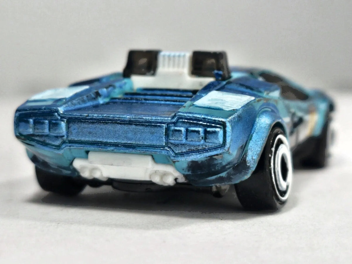 LAMBORGHINI COUNTACH PACE CAR POLICE Hot Wheels 2017 Turkusowy 1:64 – zdjęcie 6
