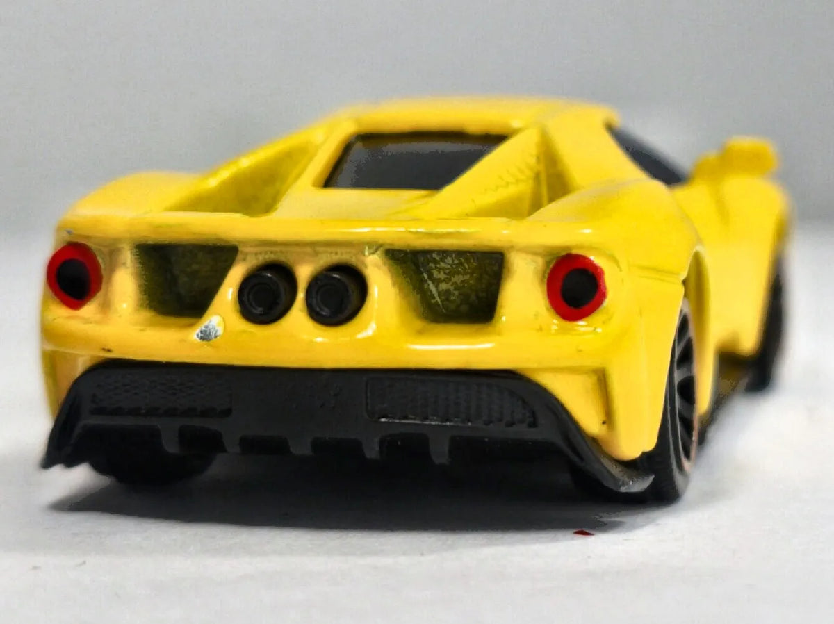 FORD GT, Majorette, Die cast 204B, Żółty, 1:63, Resoraki – zdjęcie 6