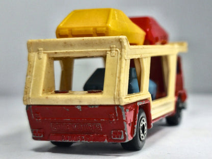 BEDFORD SUPERFAST CAR TRANSPORTER, Matchbox 1976, NO.11, Czerwony, 1:76 – zdjęcie 6