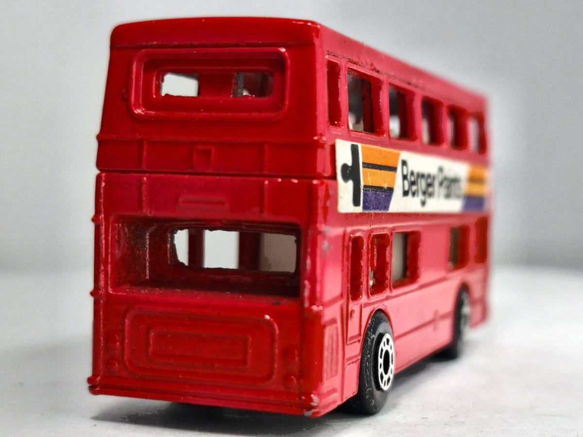 THE LONDONER Matchbox 1972 Czerwony 1:72 Made in England Berger Paints – zdjęcie 6
