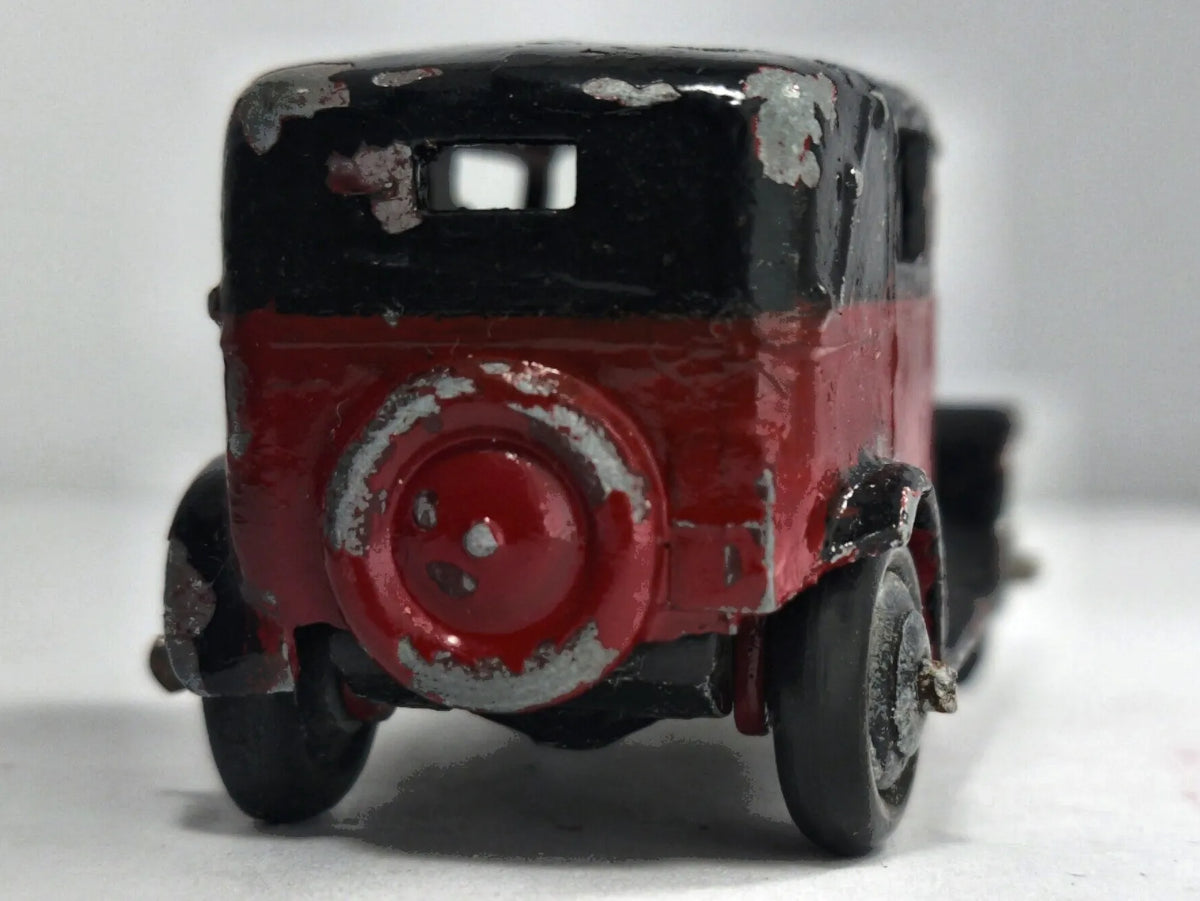 GRAHAM SEDAN TAXI Tootsie Toy 1936 Czerwony 1:55 Made in United States – zdjęcie 6