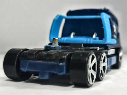 Mission Control Rig Truckin' Transporter Hot Wheels 2004 Niebieski 1:64 – zdjęcie 6