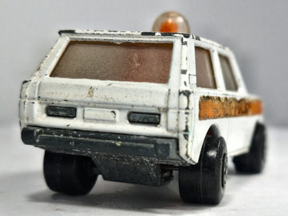 POLICE PATROL RANGE ROVER Rolamatics Matchbox 1975 1:55 Made in England – zdjęcie 6