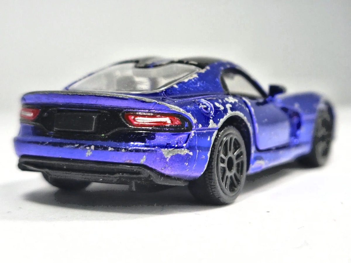 DODGE VIPER, Majorette 2016, Die cast REF:238B, Niebieski, 1:60, Resoraki – zdjęcie 6