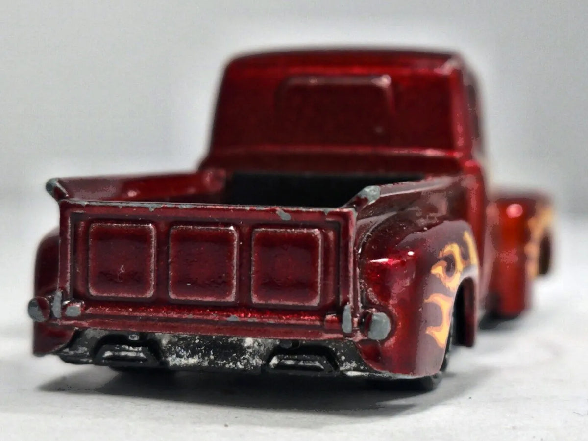 1949 Ford F-100 Hot Wheels 2012-2015 1:64 Pickup Luzak Bordowy – zdjęcie 6