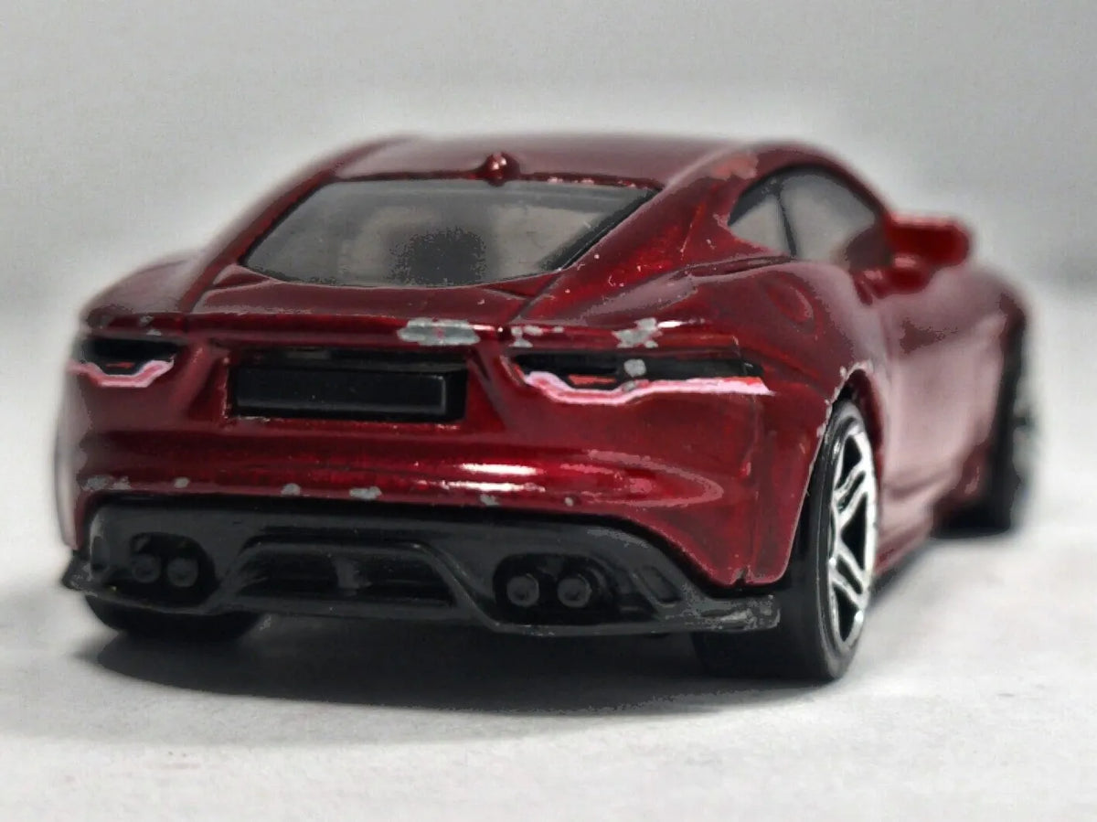 JAGUAR F-TYPE, Hot Wheels 2020, Die cast GRX29, Bordowy, 1:54, Resoraki – zdjęcie 6