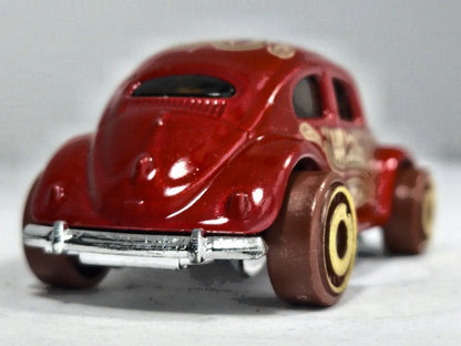Volkswagen Beetle Hot Wheels 2003 1:64 Luzak Czerwony – zdjęcie 6