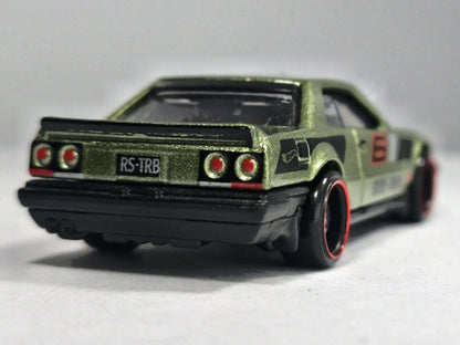 1982 NISSAN SKYLINE R30, Hot Wheels 2017, Die cast FJV44, Zielony, 1:64 – zdjęcie 6