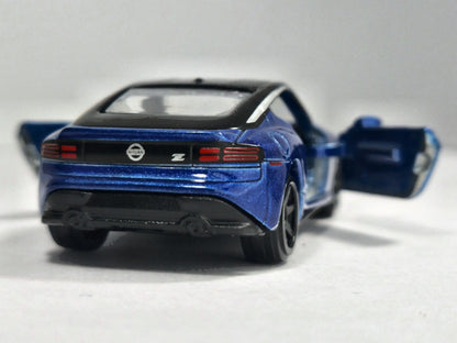 NISSAN Z, Majorette Premium, Die cast REF:2141, Niebieski, 1:63, Resoraki – zdjęcie 6