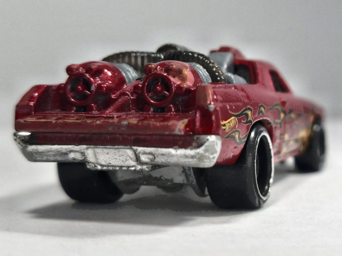 CUSTOM '71 EL CAMINO, Hot Wheels 2012, Die cast, Czerwony, 1:64, Resoraki – zdjęcie 6