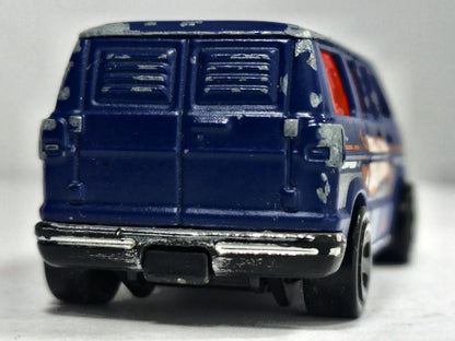 Dodge Van Hot Wheels 2020 1:64 Van Niebieski Familijny – zdjęcie 6