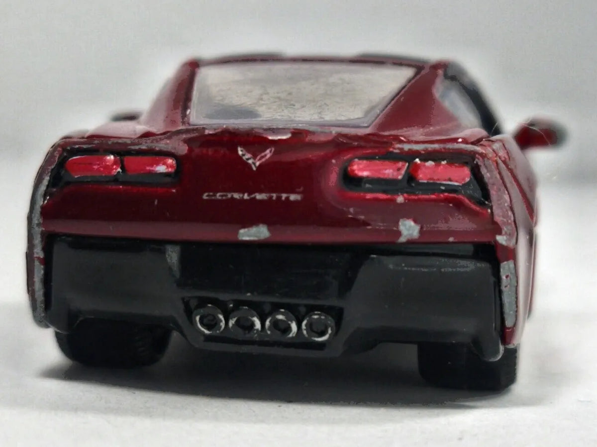 2014 Corvette Stingray Bburago 1:60 Luzak Bordowy – zdjęcie 6