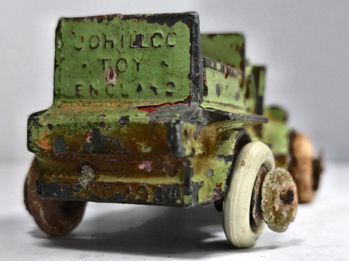 WOJSKOWA CIĘŻARÓWKA Z ODLEW ŻELIWNY Hubley 1920's 1:43 Made in England – zdjęcie 6