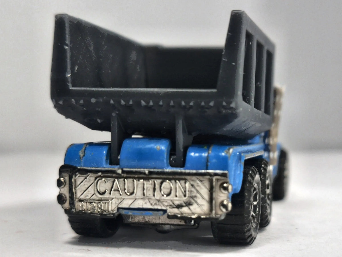 PETERBILT TRUCK, WYWROTKA, Matchbox 1981, Die cast, Niebieski 1:64 Resoraki – zdjęcie 6