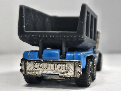 PETERBILT TRUCK, WYWROTKA, Matchbox 1981, Die cast, Niebieski 1:64 Resoraki – zdjęcie 6