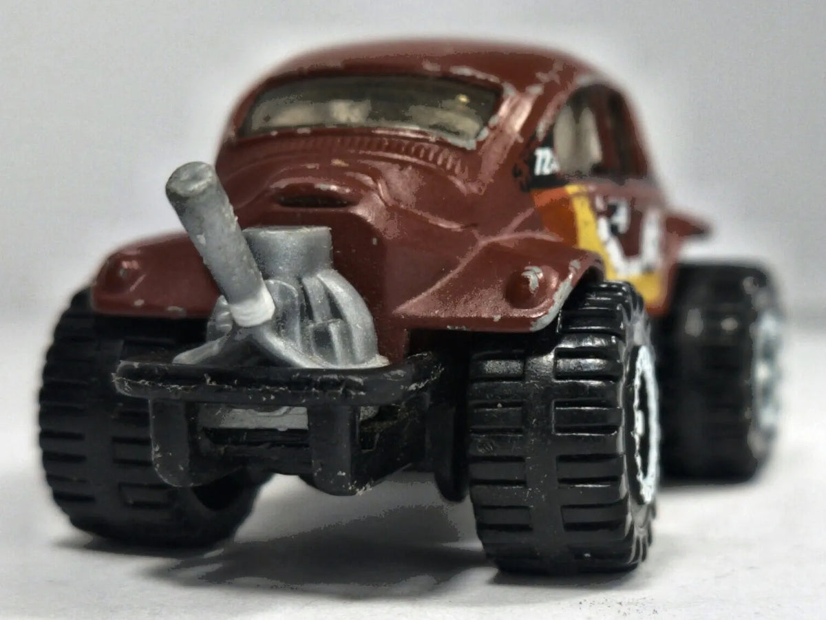 Volkswagen Beetle 4X4 Matchbox 2006 1:52 65 Luzak Brązowy – zdjęcie 6