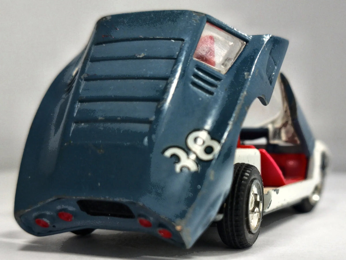 MONZA GT SPYDER Sports CAR Tekno '70 Biały 1:43 Made in Denmark – zdjęcie 6