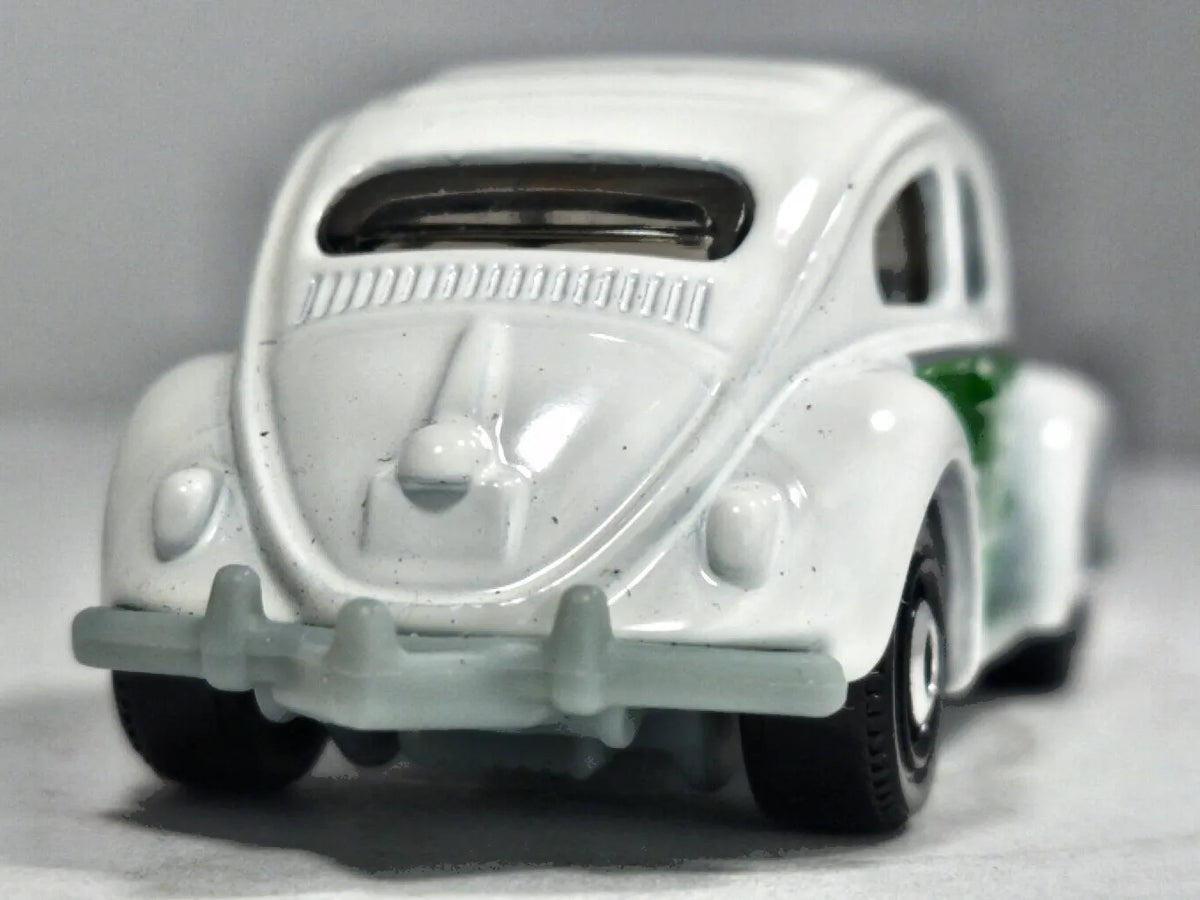 '62 Volkswagen Beetle Mainline Policja Matchbox 1998 Biały 1:55 – zdjęcie 6