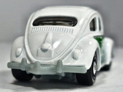 '62 Volkswagen Beetle Mainline Policja Matchbox 1998 Biały 1:55 – zdjęcie 6