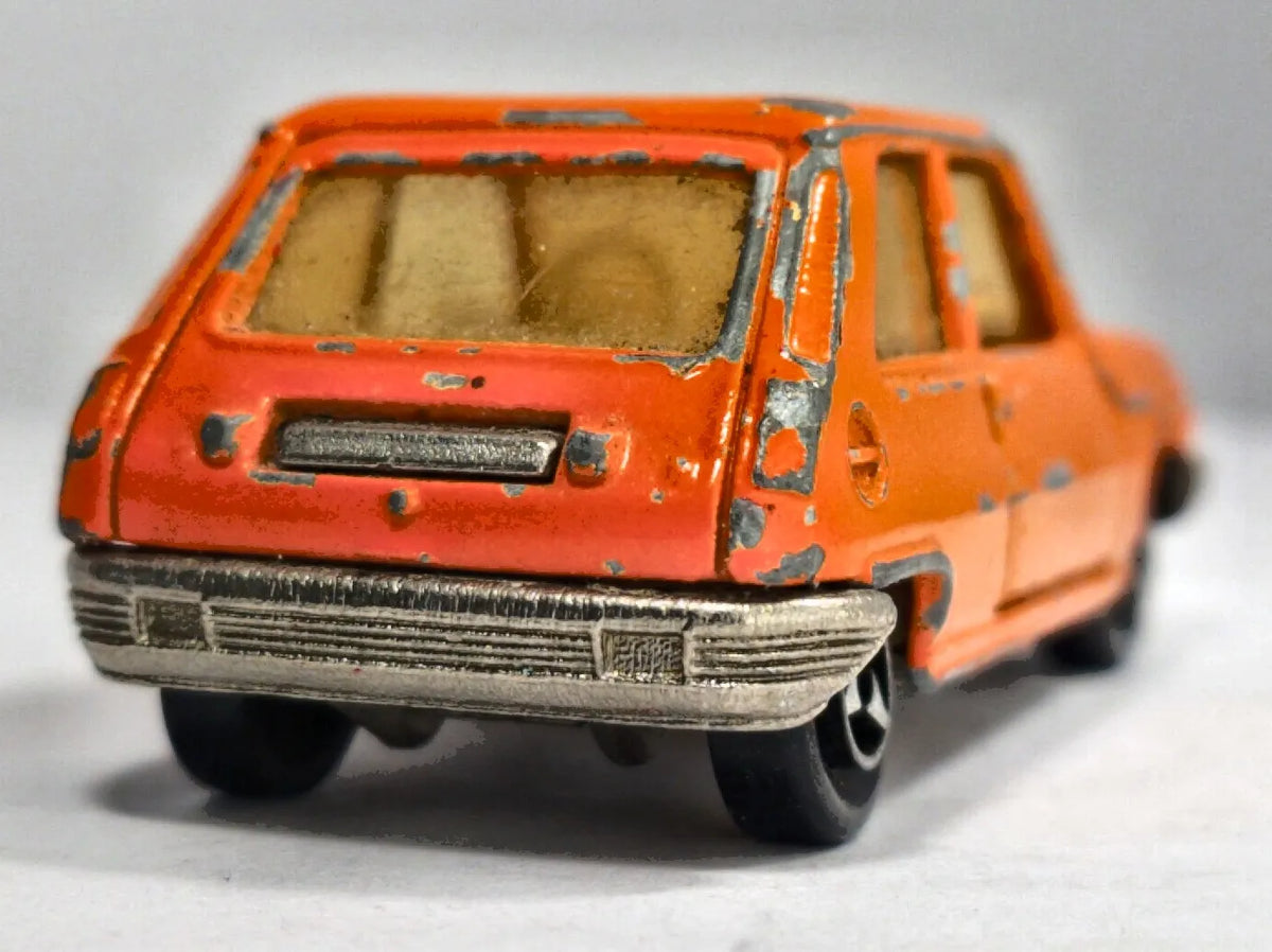 RENAULT 5 Majorette '80 Pomarańczowy 1:55 Made in France 2xMetal – zdjęcie 6