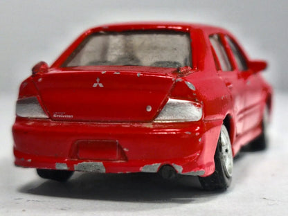 MITSUBISHI LANCER EVOLUTION VIII, Welly, Die cast NO52258, Czerwony, 1:56 – zdjęcie 6
