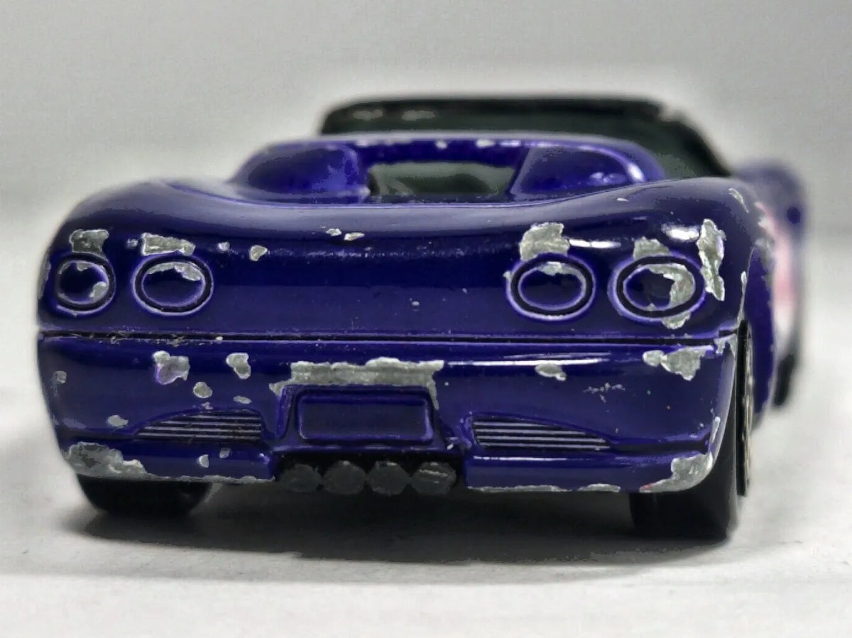 Chevrolet Corvette Sting Ray Matchbox 1994 1:64 Luzak Fioletowy – zdjęcie 6
