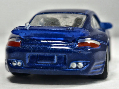 Porsche 911 Turbo Bburago 1:53 Luzak Niebieski – zdjęcie 6