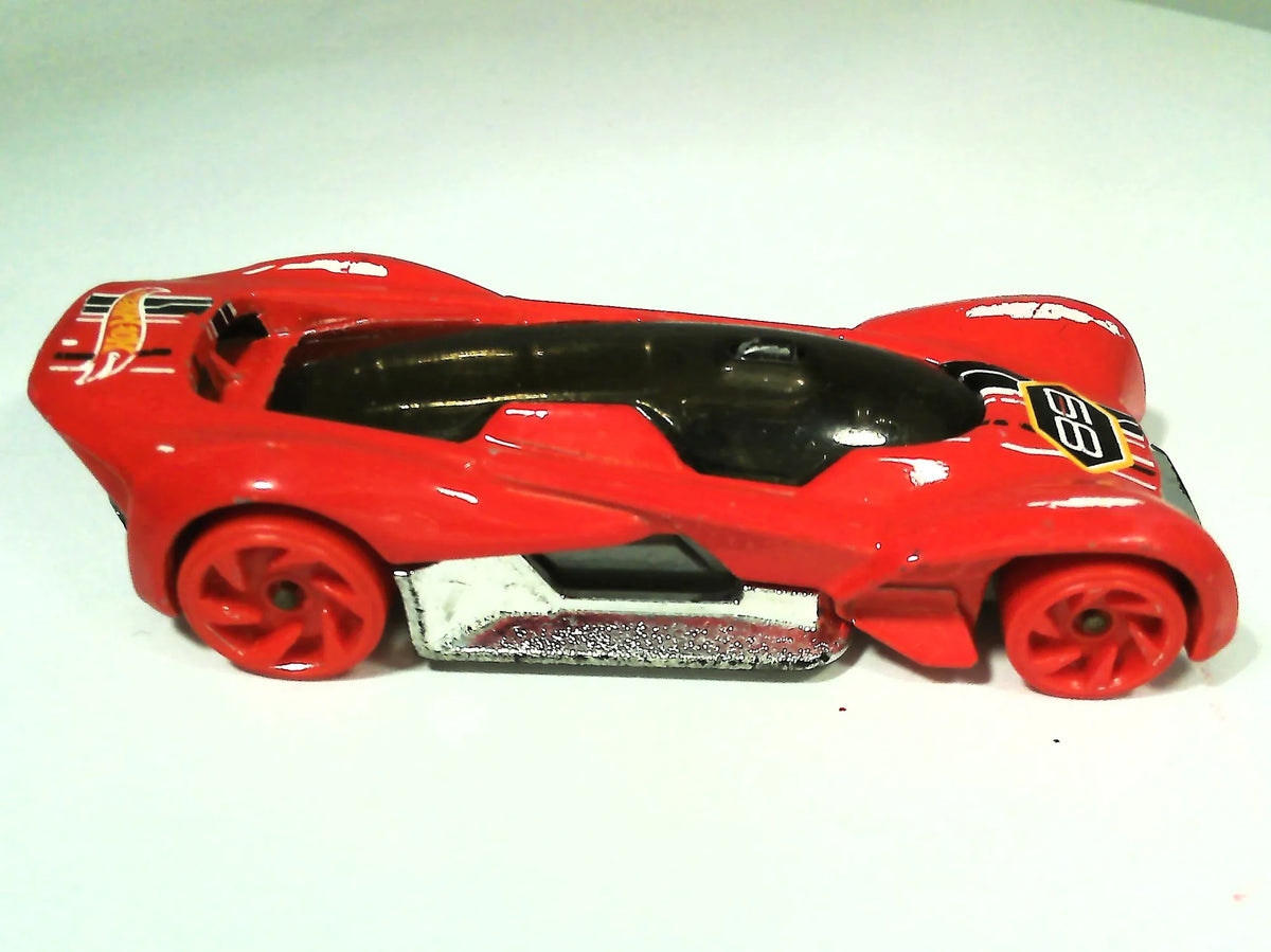 FUTURISMO, Hot Wheels 2016, Resoraki, Die cast M18, Czerwony, 1:64 – zdjęcie 9