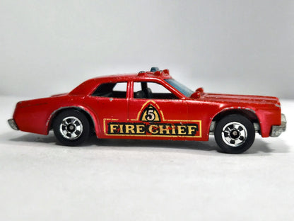 DODGE BLACKWAL FIRE CHIEF Straż pożarna Hot Wheels 1977 Czerwony 1:64 – zdjęcie 4