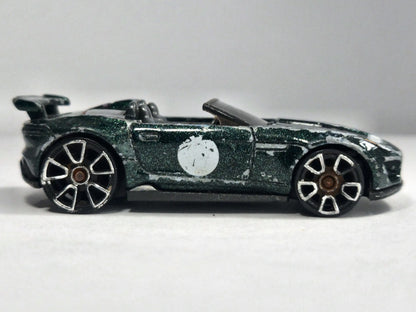 Jaguar F-Type Project 7 Hot Wheels 2015 Zielony 1:68 – zdjęcie 4