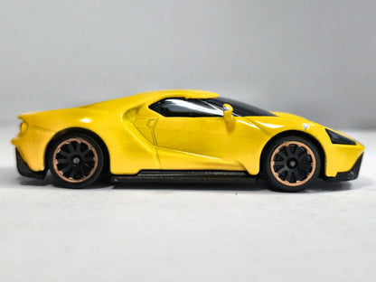 FORD GT, Majorette, Die cast 204B, Żółty, 1:63, Resoraki – zdjęcie 4