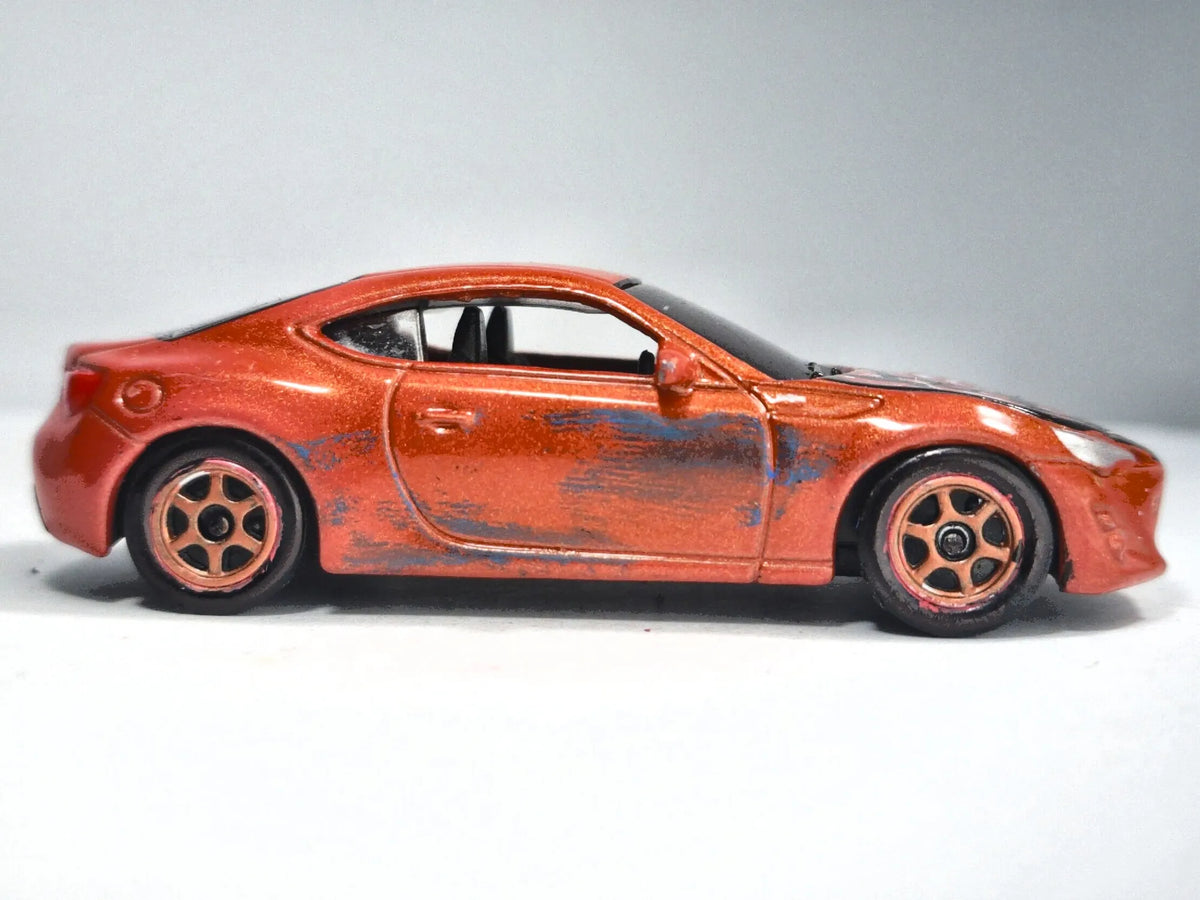 TOYOTA 86 CUSTOM ART, Welly, Die cast No. 52287, Miedziany, 1:60, Resoraki – zdjęcie 4