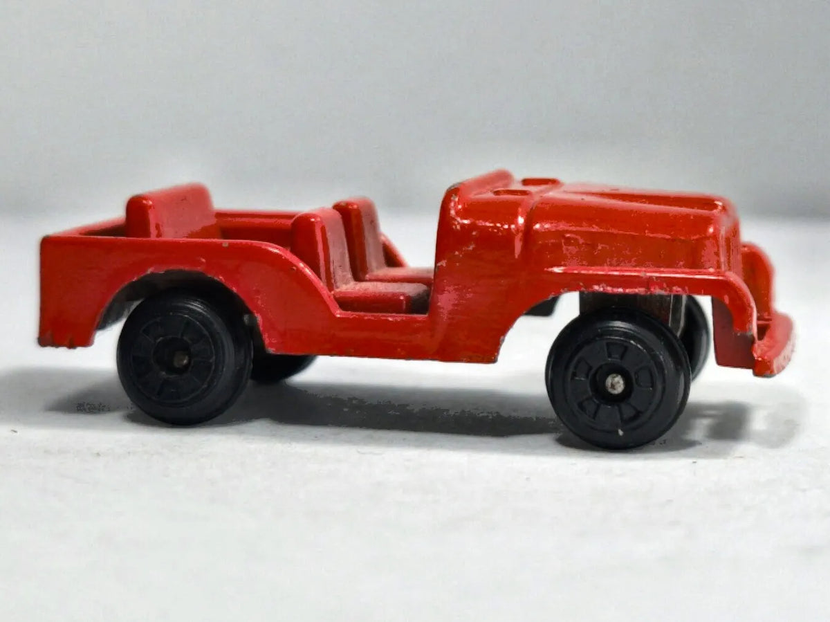 JEEP WILLYS MB Wojsko Zee Toys Czerwony 1:72 Made in United States – zdjęcie 4
