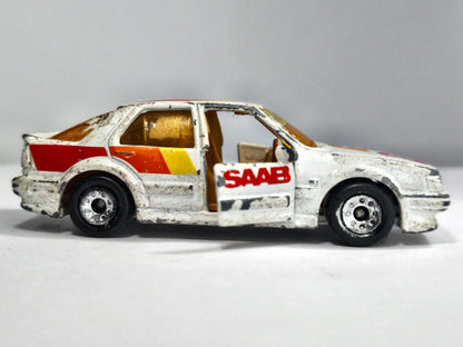 SAAB 9000 TURBO Matchbox 1987 Biały 1:61 – zdjęcie 4
