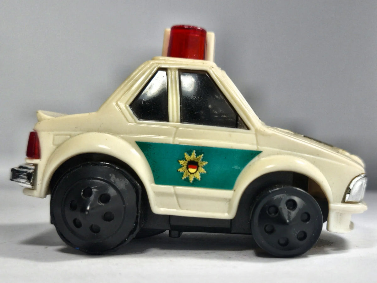 BMW 3 VINTAGE POLIZEI, 1983, Made in Hong Kong, Die cast 22831, Biały, 1:64 – zdjęcie 4