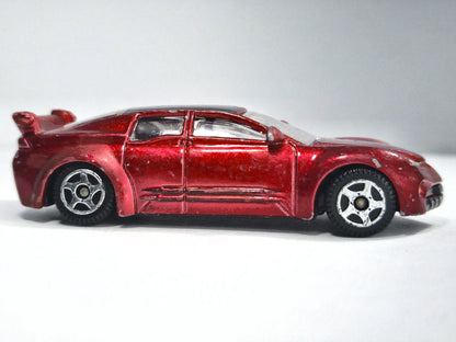 PONTIAC RAGEOUS z 1997 r, MotorMax, Die cast 6047, Bordowy, 1:64, Resoraki – zdjęcie 4
