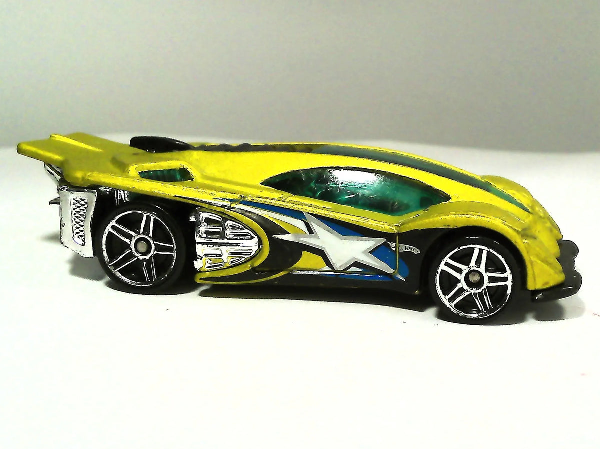 SIDE DRAFT, Hot Wheels 2001, Resoraki, Die cast, Żółty 1:64 – zdjęcie 4