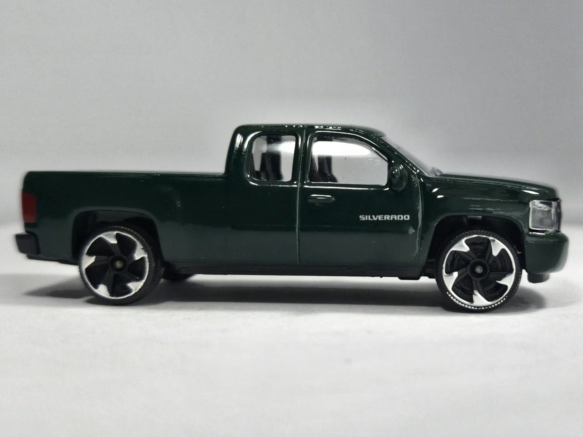 CHEVROLET SILVERADO, Majorette, Die cast REF:217E, Zielony, 1:71, Resoraki – zdjęcie 4