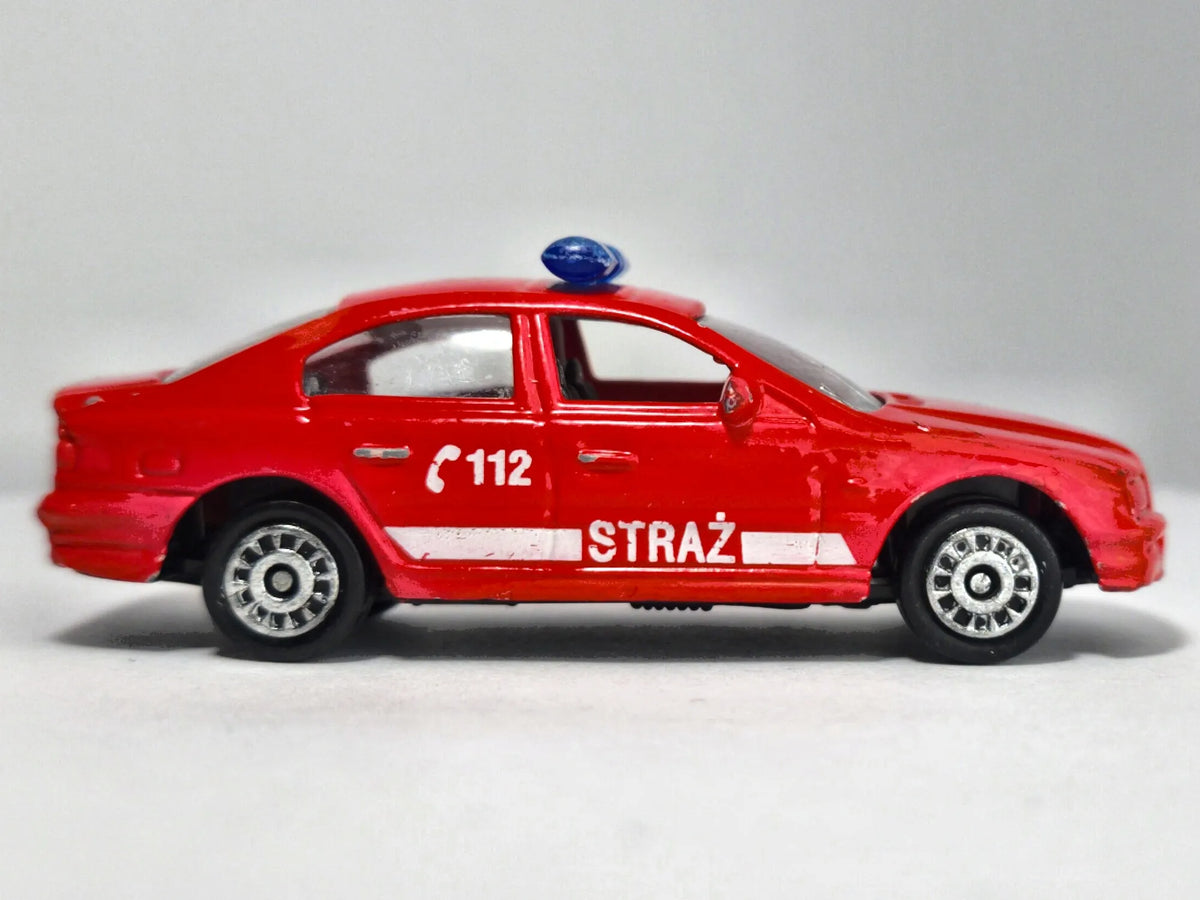 JAK BMW 3, STRAŻ POŻARNA 112, Unbranded, Die cast, Czerwony, 1:43, Resoraki – zdjęcie 4