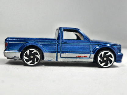 1991 Gmc Syclone Hot Wheels 2019 HW Turbo 1:64 Pickup Luzak Niebieski – zdjęcie 4