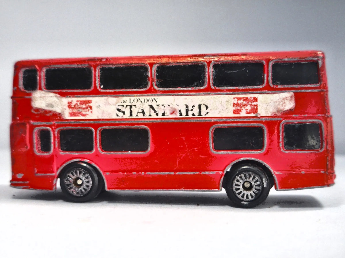 DAIMLER FLEETLINE, London City Bus, Corgi, Die cast, Czerwony 1:76 Resoraki – zdjęcie 4