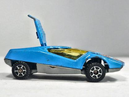 Datsun 126X Superfast Zylmex 1987 Niebieski 1:64 Made in England – zdjęcie 4