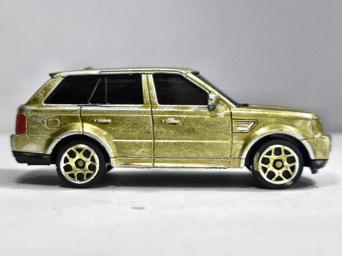 LAND ROVER RANGE ROVER SPORT, RMZ City, Die cast 3009S Złoty 1:64, Resoraki – zdjęcie 4