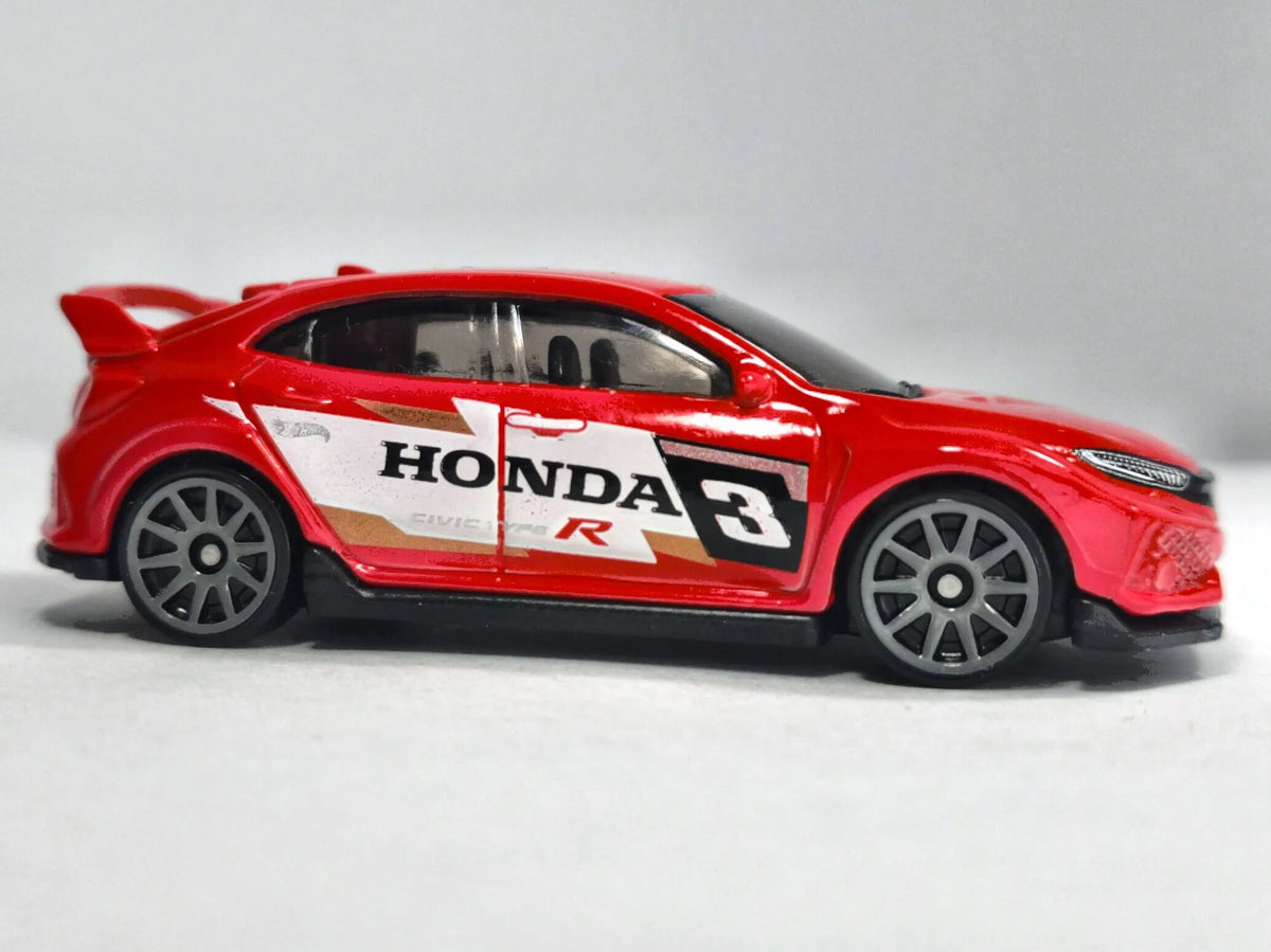2018 HONDA CIVIC TYPE R Mainline Hot Wheels 2018 Czerwony 1:64 – zdjęcie 4