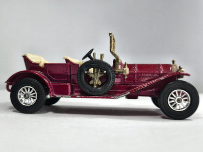 1909 THOMAS FLYABOUT Vintage Matchbox '70 Fuksja 1:36 Made in England – zdjęcie 4