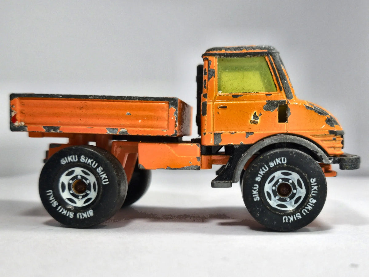 MERCEDES-BENZ UNIMOG, Siku, Die cast 3800, Pomarańczowy, 1:51, Resoraki – zdjęcie 4